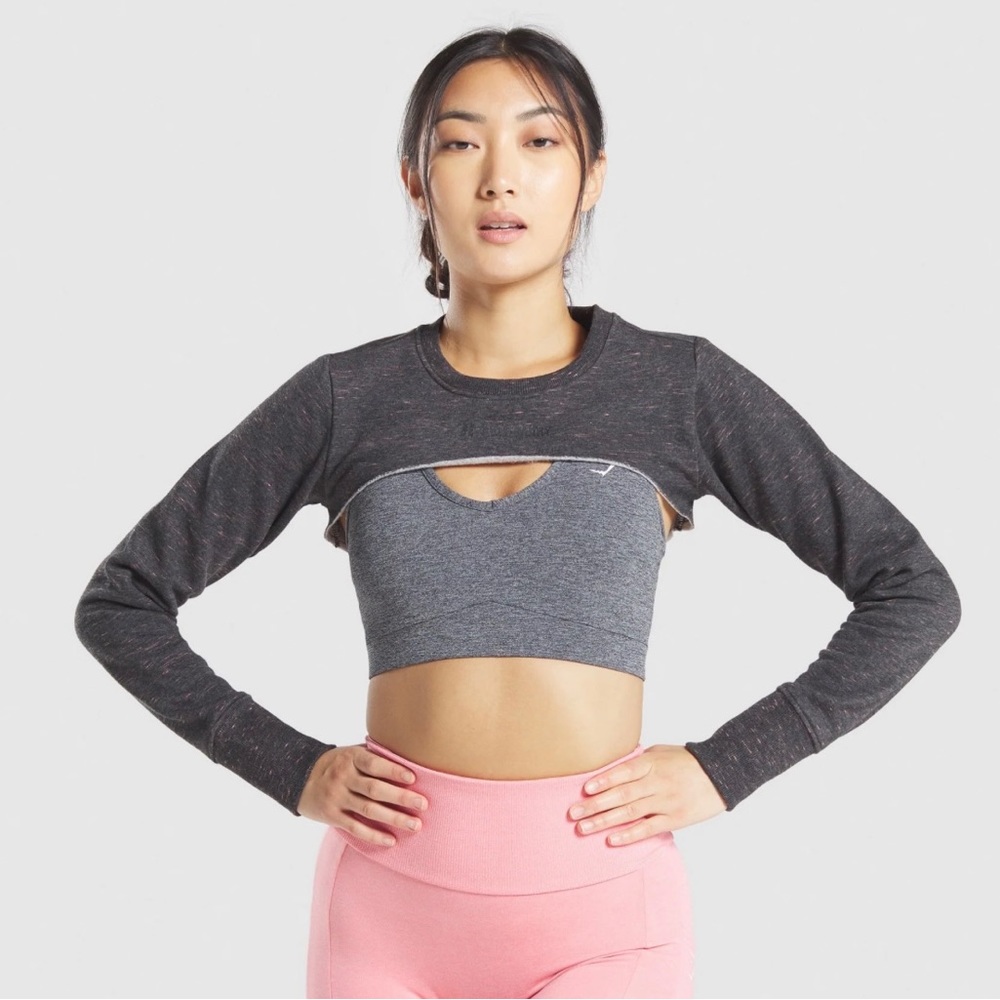 Gymshark bolero shrug crop sweatshirt top XS